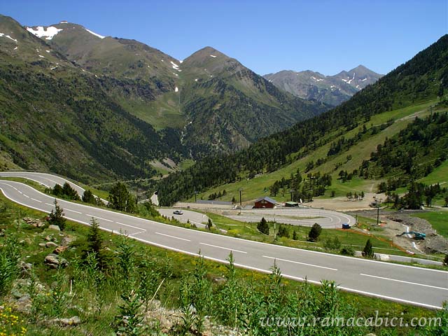 Vista de la zona de curvas