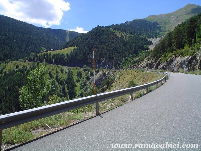 Zona antes de la nueva sucesin de herraduras