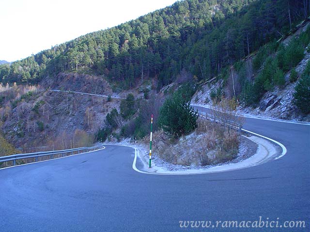 Curva a mitad de la ascensin